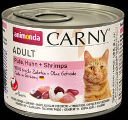 Animonda Carny Adult (csirke, pulyka, garnélarák) konzerv - Felnőtt macskák részére (200g) (600-83737)