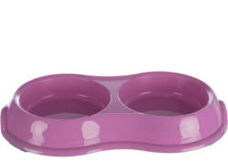 TRIXIE Double Bowl - Műanyag duplatál (vegyes színekben) macskák részére (0, 2l /Ø11cm) (028-24985)