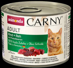 Animonda Carny Adult (marha, szarvas, áfonya) konzerv - Felnőtt macskák részére (200g) (600-83700)