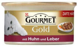 Mars-Nestlé Gourmet Gold (csirke, szívvel és májjal falatok szószban) nedvestáp - macskák részére (85g) (947972)