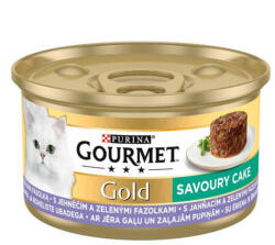 Mars-Nestlé Gourmet Gold savoury cake - nedves eledel (bárány, zöldbab) macskák részére (85g) (465695)