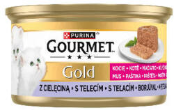 Mars-Nestlé GOURMET GOLD Kitten Pástétom Borjúval nedves macskaeledel 85g (514522)