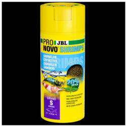 JBL ProNov Shrimps Grano "S" - Akváriumi alapélelmiszer granulátum 1-20 cm-es garnélarákhoz (250ml/149g) CLICK (JBL31563)