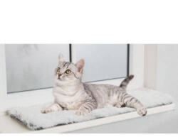 TRIXIE Harvey Lying Mat for Windowsills - fekvőszőnyeg ablakpárkányra (fehér/fekete) 90x28cm (028-38041)