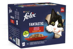 Mars-Nestlé Felix Sensations Sauces házias (pulyka, bárány, marha, kacsa) válogatás - szószban 12x85g (777008)
