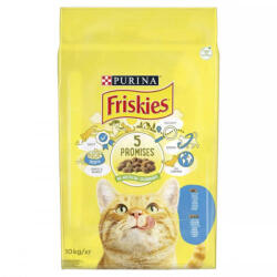 Friskies 5 Promises - szárazeledel (lazac, zöldség) felnőtt macskák részére (10kg) (515469)