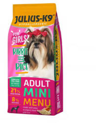 Julius-K9 Julius K-9 MINI FOR GIRLS 1kg ADULT hipoallergén nyúl és rízs (317571)