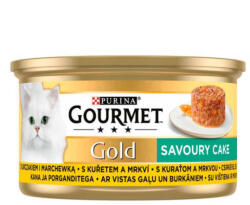 Mars-Nestlé Gourmet Gold Savoury Cake - Nedves eledel (csirke, sárgarépa) macskák részére (85g) (465664)