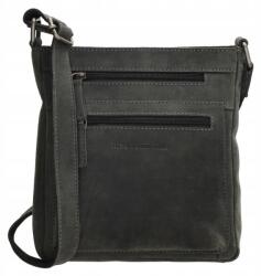 Hide & Stitches Zöld bőr crossbody táska "Anne