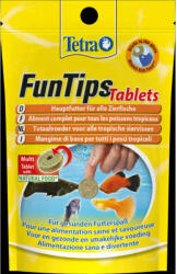 Tetra FunTips Tablets - ragacsos táplálék tabletta trópusi halak számára (20db/8g) (254305)