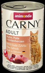 Animonda Carny Adult (csirke, pulyka, kacsaszív) konzerv - Felnőtt macskák részére (400g) (600-83741)