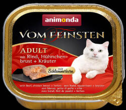 Animonda Vom Feinsten Gourmet (marha, csirkemell, gyógynövény) alutálkás -Felnőtt macskák részére (100g) (600-83264)