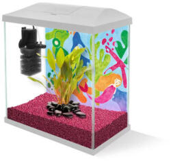 AQUAEL Aquael LEDDY Set MINI 30 black - akvárium (fehér) garnélarákoknak és kisebb halaknak (28x15x30cm) (a szett világítást nem tartalmaz! ) (122983)
