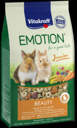 Vitakraft EMOTION Beauty Junior Rabbit - Teljesértékű eledel ( egészséges bőr, szőr ) fiatal nyulak részére ( 600g ) (31454)
