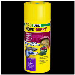 JBL ProNovo Guppy Flakes "S" - pehelytáp (S-es méret) 3-10cm-es guppyknak és akváriumi halak részére (45g/250ml) (JBL31159)
