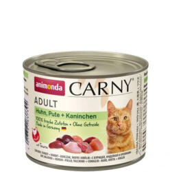 Animonda Carny Adult (csirke, pulyka, nyúl) konzerv - Felnőtt macskák részére (200g) (600-83739)