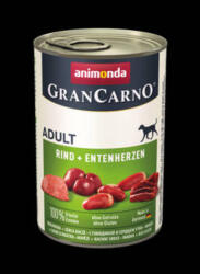 Animonda GranCarno Adult (marha, kacsaszív) konzerv - Felnőtt kutyák részére (400g) (600-82746)