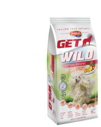 GetWild Panzi GetWild hipoallergén Lamb, rice Adult (bárány, rizs) száraztáp - Táplálék intoleranciás felnőtt kutyák részére (15kg) (312064)