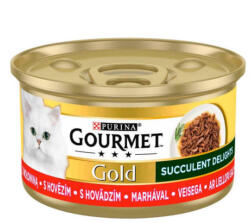 Mars-Nestlé GOURMET GOLD Succulent Delights - Nedves eledel (marha) macskák részére (85g) (502636)
