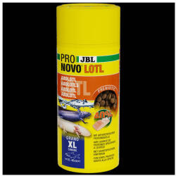 JBL ProNovo Lotl Grano "XL" - alapélelmiszer granulátum nagyméretű, 15-25 cm-es axolotlokhoz (250ml/150g) (JBL31358)