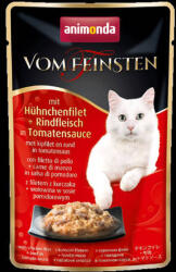 Animonda Vom Feinsten Pouch (csirkemell, marha-paradicsomszószban) alutasakos - Felnőtt macskák részére (50g) 18db (600-83687)