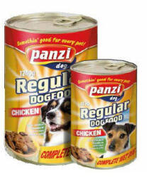 Panzi Akciós Raklapos ár: Panzi Regular konzerv - csirke - kutyáknak (1240g) (302911R)