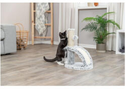 TRIXIE Junior Winnie Scratching Post with brush - kaparófa (fekete/fehér) macskák részére (43cm) (028-44574)