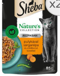 Mars-Nestlé Sheba Nature's Collection Adult - Alutasakos aszpikban - (Pulyka, sárgarépa, zöldborsó) felnőtt macskák részére (85g) (265137)