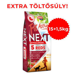 FitActive AKCIÓS Túltöltött FitActiveNEXT HIPOALLERGÉN Adult FIVE REDS (15 + 1, 5 kg) (312361+)