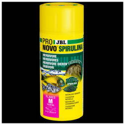 JBL ProNovo Spirulina Flakes "M" - Spirulina táppehely M-es méretben minden 8-20 cm-es akváriumi halhoz (250ml/40g) (JBL31132)