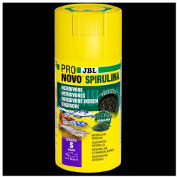 JBL ProNovo Spirulina Grano "S" - Spirulina tápgranulátum S-es méretben minden 3-10 cm-es akváriumi halhoz (100ml/58g) CLICK (JBL31136)