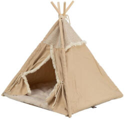 TRIXIE Cave Tipi Boho - vászon (pamut) barlang (bézs) macskák részére (55x65x55cm) (028-38211)