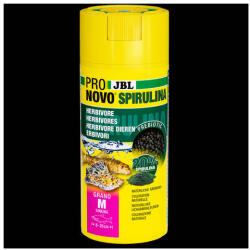 JBL ProNovo Spirulina Grano "M" - Spirulina tápgranulátum M-es méretben minden 8-20 cm-es akváriumi halhoz (250ml/125g) CLICK (JBL31137)