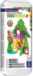 Magna-Tiles microMAGS Treehouse, Travel set, 24 piese Jucarii de constructii magnetice
