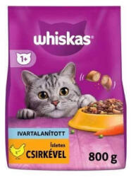 Mars-Nestlé Whiskas Adult Sterile Chicken +1 - Szárazeledel (csirkehússal) felnőtt macskák részére (800g) (305863)