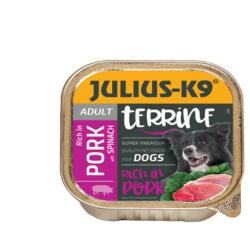 Julius-K9 Julius-K9 Dog Terrine Adult Pork&Spinach - nedveseledel (sertés, spenót) felnőtt kutyák részére (150g) (315577)