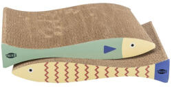 TRIXIE Scratching Bed - Kaparó kartonból (halacska, macskamentával (40x30x11cm) 2db (028-48015)