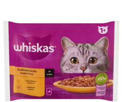 Mars-Nestlé Whiskas Poultry feasts 1+ - Nedves eledel (csirke-, pulyka-, aszpikban ) macskák részére (4x85g) (026331)