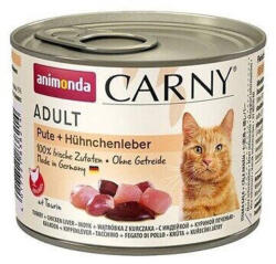Animonda Carny Adult (pulyka, csirkemáj) konzerv - Felnőtt macskák részére (200g) (600-83821)