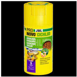 JBL Pronovo Cichlid Grano S - Alaptáp granulátum közepes méretű, 3-10 cm-es sügérek számára (100ml/52g) (JBL31227)
