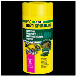JBL ProNovo Spirulina Flakes "M" - Spirulina táppehely M-es méretben minden 8-20 cm-es akváriumi halhoz (1000ml/160g) (JBL31133)