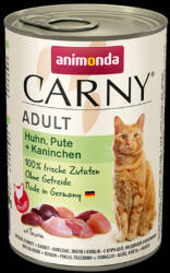 Animonda Carny Adult (csirke, pulyka, nyúl) konzerv - Felnőtt macskák részére (400g) (600-83742)