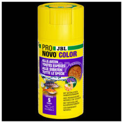 JBL Pronovo Color Grano S - Színes eledelgranulátum az erős színekért minden 8-20 cm-es akváriumi halak részére (100ml) CLICK (JBL31141)