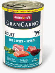Animonda GranCarno salmon+spinach Adult (lazac+spenót) eledel - Felnőtt kutyák részére (400g) (600-82476)