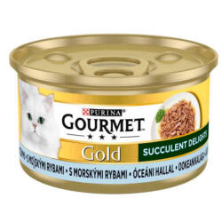 Mars-Nestlé GOURMET GOLD Succulent Delights - Nedves eledel (Óceáni hal) macskák részére (85g) (502650)