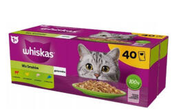 Mars-Nestlé Whiskas Selection Menu - Nedves eledel (tonhal, lazac, csirke, marha aszpikban) macskák részére (026294)
