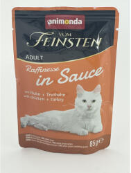 Animonda Vom Feinsten Adult (Raffinesse in Sauce) alutasakos csirke+pulyka - Felnőtt macskák részére (85g) (600-83407)