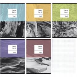 Herlitz Füzet A5 96 lapos kockás margóval 70g Premium Earth 5db Herlitz (400207531-5)