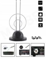  Teleszkópos Rádió Antenna Fm Hi-fi Toronyhoz, Rádióhoz 4 Végződés Erősítő (782228926330)