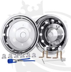 TruckKing Set Capace Roti Inox, 16, , Iveco Daily 2006+, PCD 205mm, Euroliners (165301623)